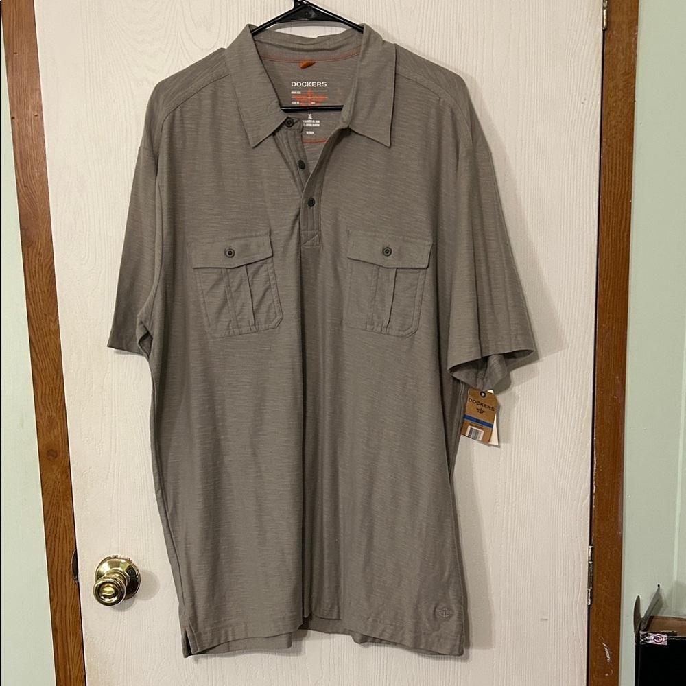 Dockers Men's Grey Polo Shirt